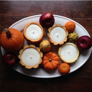 Homemade Autumnal Soy Candles