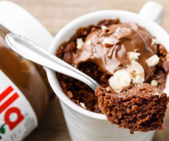 5-Ingredient Nutella Mug Cake Recipe