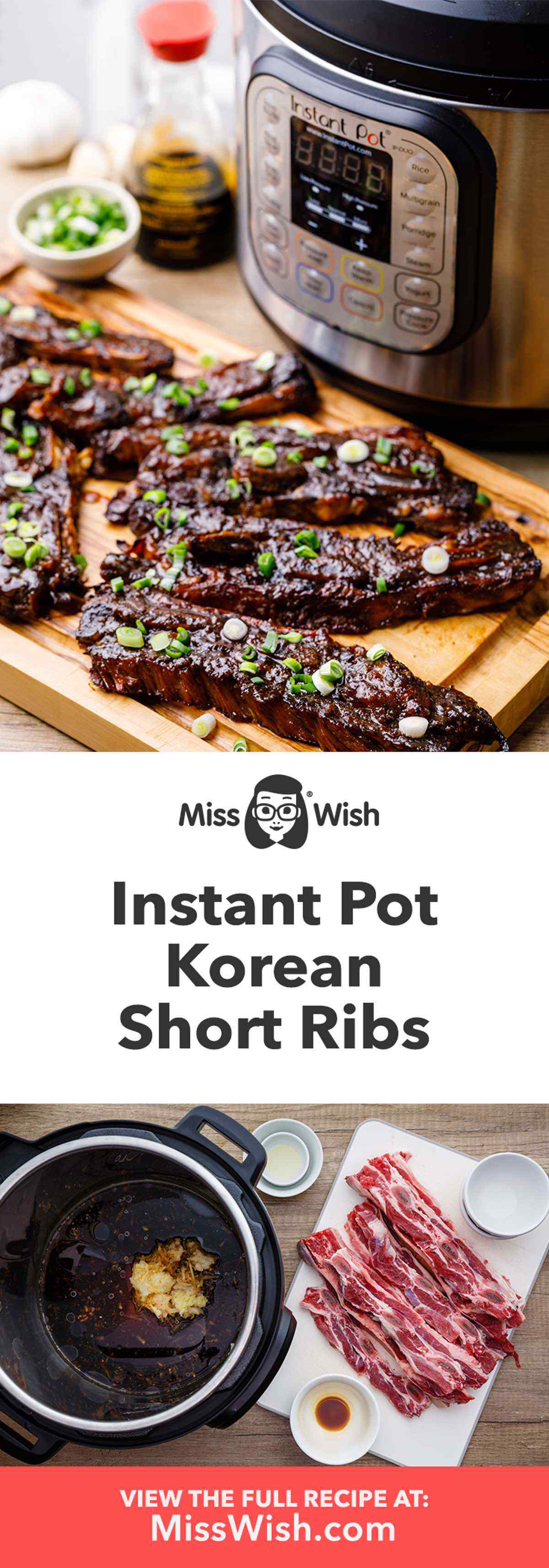 Instant Pot Korean Short Ribs - My Korean Kitchen