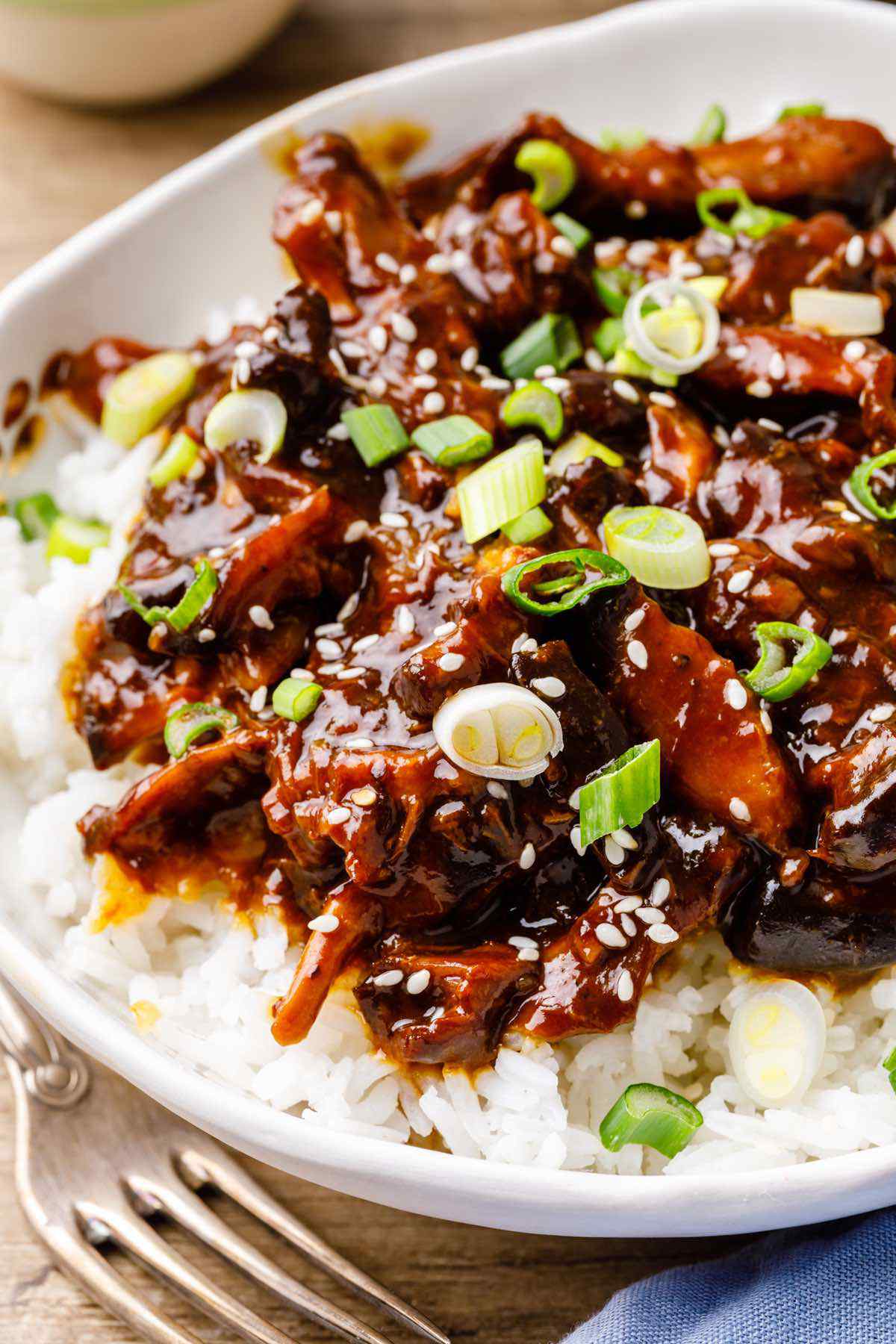 Easy Crockpot Teriyaki Chicken Thigh Recipe (Love this!) - Miss Wish