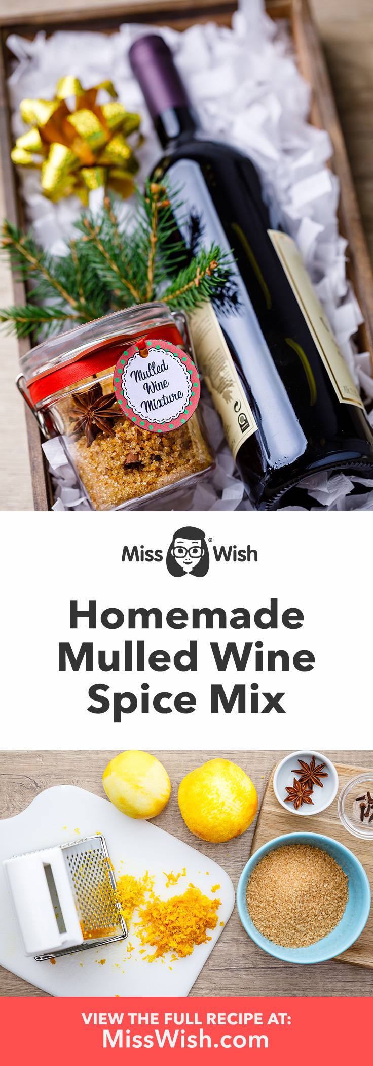 Spiced Mulled Wine DIY Gift Idea with Printable Tags