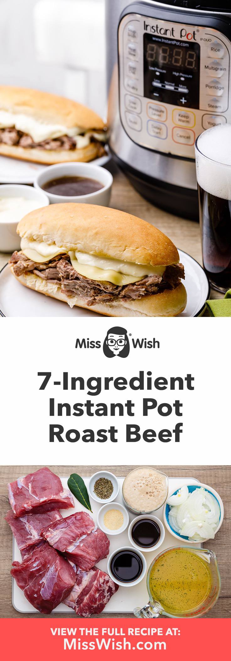 Tender 7-Ingredient Instant Pot Roast Beef for Epic Sandwiches