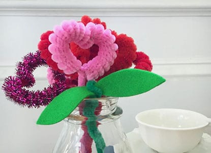 Muumade - How to Make Tiny Flowers from Craft Pipe Cleaners
