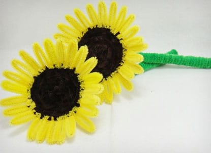 Pipe Cleaner Sunflowers