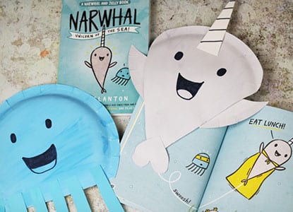 Narwhal Paper Plate Craft