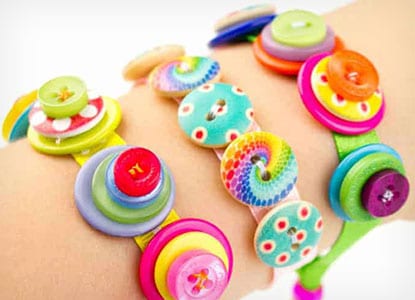 Snazzy Jazzy Button Bracelets