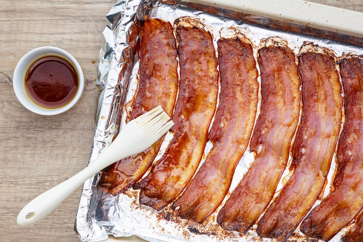 How to Bake Bacon in the Oven - Garnish & Glaze