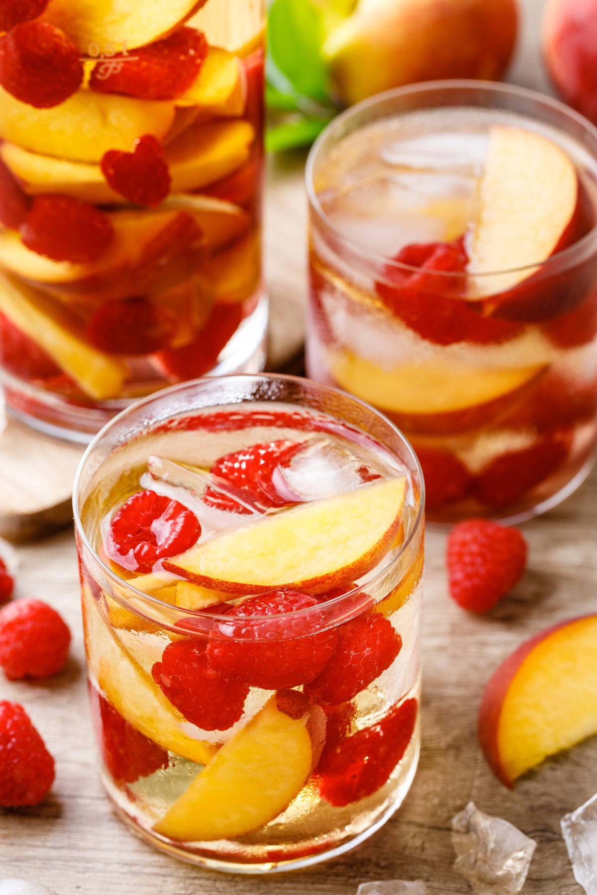 The Best Peach White Wine Sangria - 5-Ingredient Sangria Recipe - Miss Wish